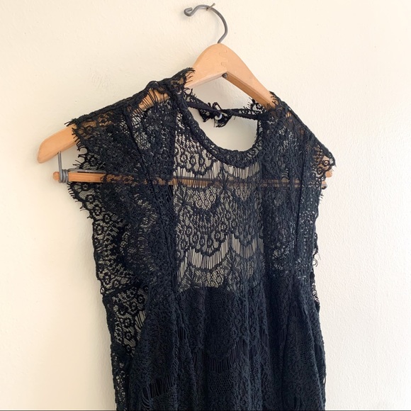 NWOT Free People Daydream Lace Dress Open Back M - Picture 4 of 10